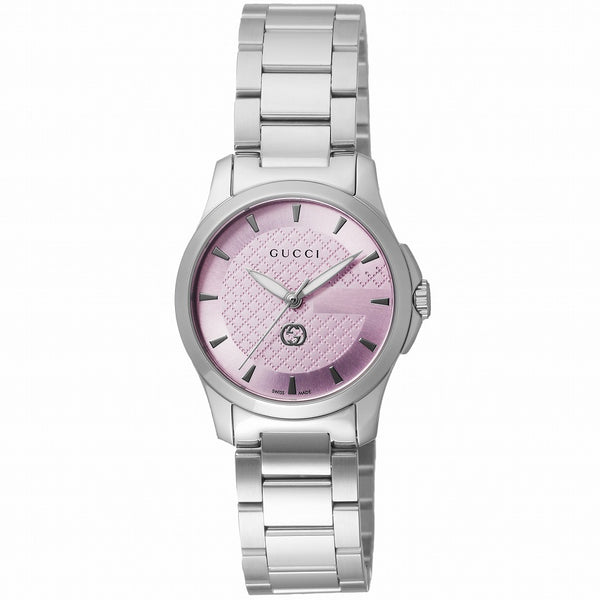 グッチ GUCCI 腕時計 YA1265047 レディース ジータイムレス G-TIMELESS クォーツ ピンク シルバー